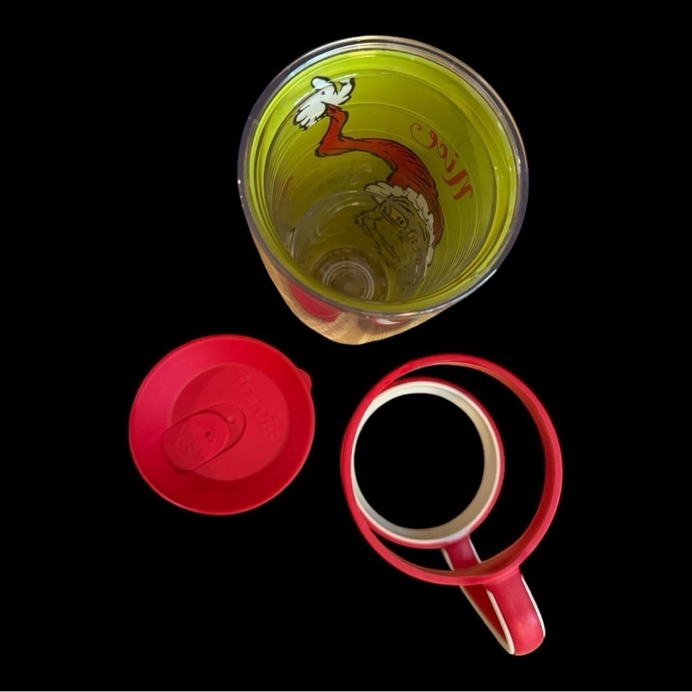 Grinch "Naughty or Nice" 24 oz Tervis Tumbler W/Lid and Removable Handle - NWOT - Picture 5 of 5
